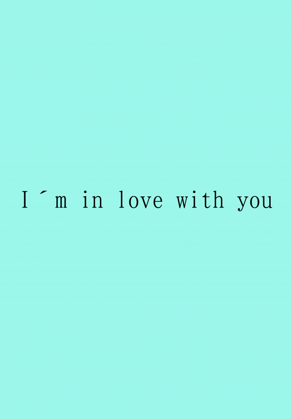 I´m in love with you の表紙